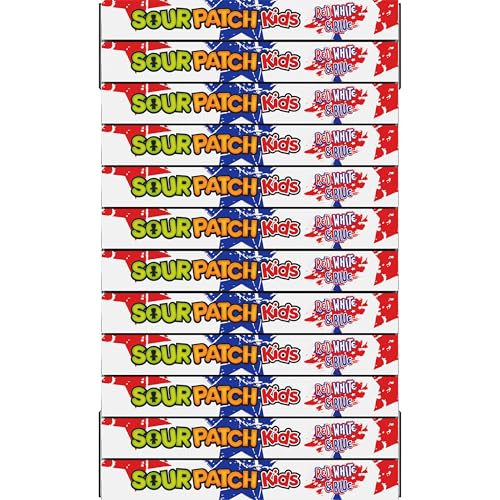 SOUR PATCH KIDS Red, White & Blue Soft & Chewy Candy, Bulk Candy, 12-3.08 oz Boxes