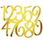 Large Acrylic Cake Numbers Topper, 3.5 Inch 0-9 Numbers Happy Birthday Cake Topper Gold Acrylic Wedding Party Cupcake Toppers Fo