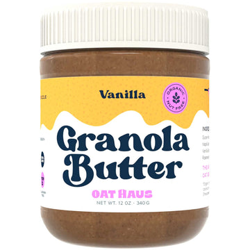 Oat Haus Organic Vanilla Granola Butter  Peanut-Free, Almond (Tree-Nut) Free, & School-Safe (Top 8 Allergen Free)  Sunflower See