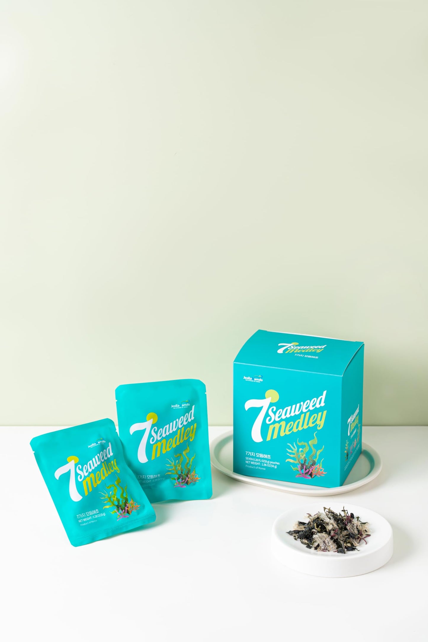 Assorted Seaweed Salad [ Korean Food ] Ready-To-Eat Salad Kit, 7 Kinds Of Seaweed, Korean Side Dishes Made Easy [ Salad Mix ] 7