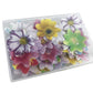 Set Of 48 Edible Mini Flower Cupcake Toppers Wedding Cake Birthday Party Food Decoration Mixed Size & Colour
