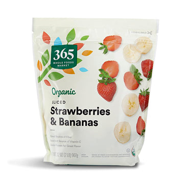 365 by Whole Foods Market Organic Sliced Strawberries and Bananas, 32 OZ