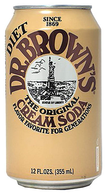 Dr. Browns Diet Cream Soda, The Original Flavor Favorite For Generations, 12 Fl Oz Cans (9 Cans)
