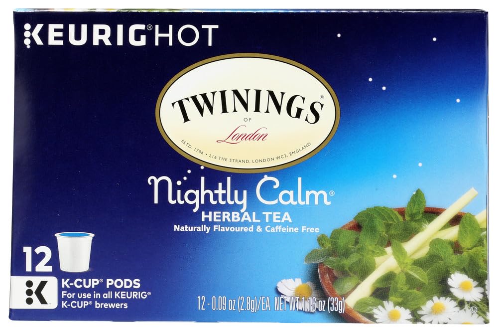 Twinings Nightly Calm K-Cup, 12 Count (Pack Of 2)