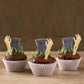 4Es Novelty Halloween Skeleton Zombie Hand Cupcake Toppers, 72 Pcs, Plastic, 5 Beige, Model 10702