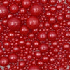 Gevog 1 Bottle Red Pearls Sprinkles Mixing Edible Cake Cupcake Sprinkles for Wedding Valentines Party Baking Cupcake Cookie Ice 