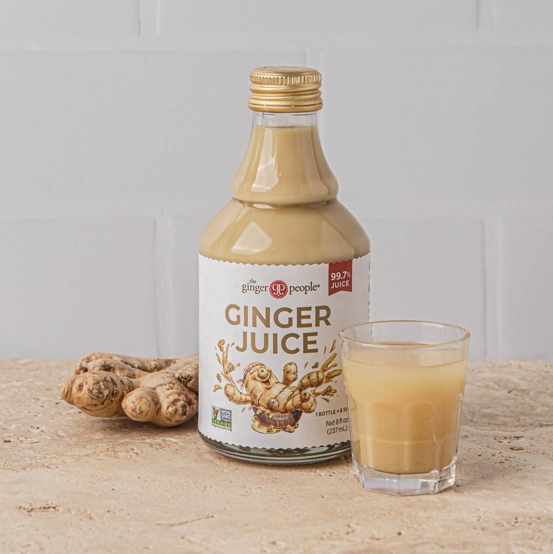The Ginger People Fiji Ginger Juice, 8 oz Glass Bottle (Pack of 1)
