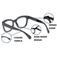 Zxyoo Oversized Reading Glasses For Women,3 Pack Blue Light Blocking Computer Spring Hinge Readers 125