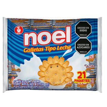 Galletas Tipo Leche Noel 21 Pack - x 320 g - Milky Cookies - Imported from Colombia