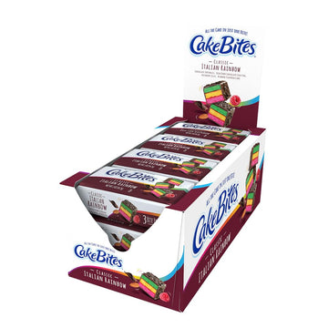 The Original Cakebites By Cookies United, Grab-And-Go Bite-Sized Snack, Italian Rainbow, 12 Pack Of 3 Cookies