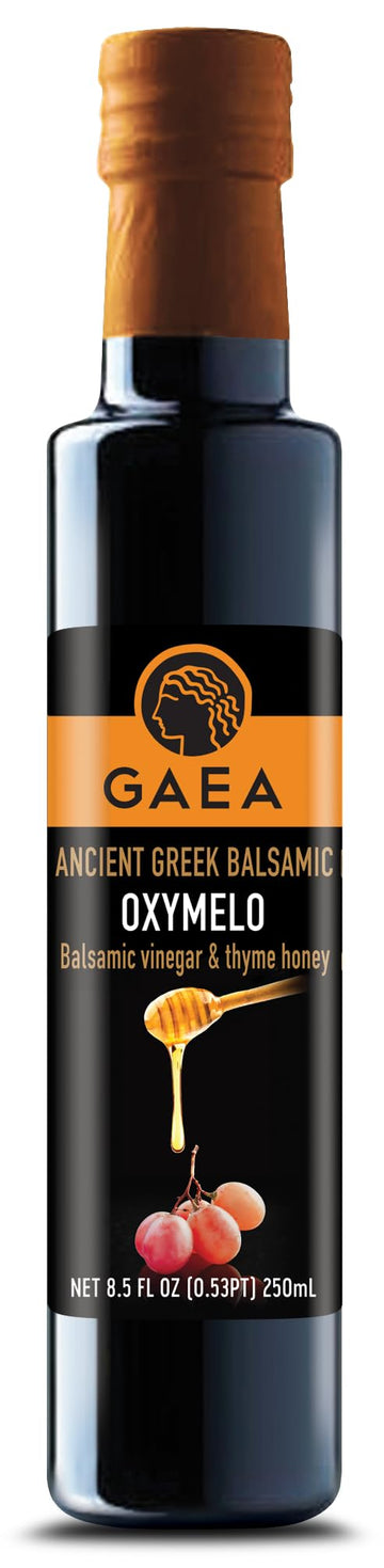 Gaea Oxymelo Barrel-Aged Balsamic Vinegar with Thyme Honey - 8.5 oz. Bottle