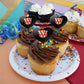GRAPHICS & MORE Cupcake Picks Set of 6, Acrylic, Wartburg College Secondary Logo