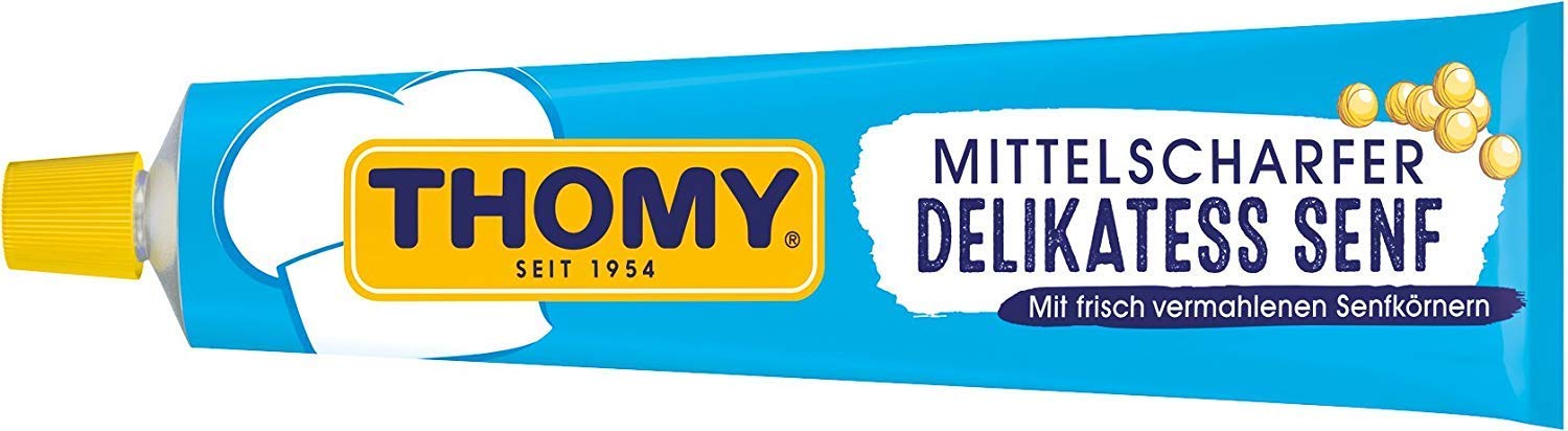 Medium Hot German Deli Mustard - 3 x 200 ml - Thomy - Germany
