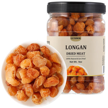 Premium Dried Longan Fruit 9 Oz/256G,Selected Longan Fruit,100% Natural, No Sugar Added & No Additive.