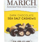 Marich enhanced Dark Chocolate Sea Salt Cashews, 2.3-Ounce (Pack of 12)