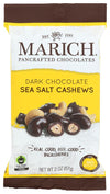 Marich enhanced Dark Chocolate Sea Salt Cashews, 2.3-Ounce (Pack of 12)