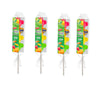 Peeps Marshmallow Chick Pops, Mike and Ike Flavored Peeps, Easter Basket Stuffer, On-the-Go Treat, 4 Pack, 1.38 Ounces