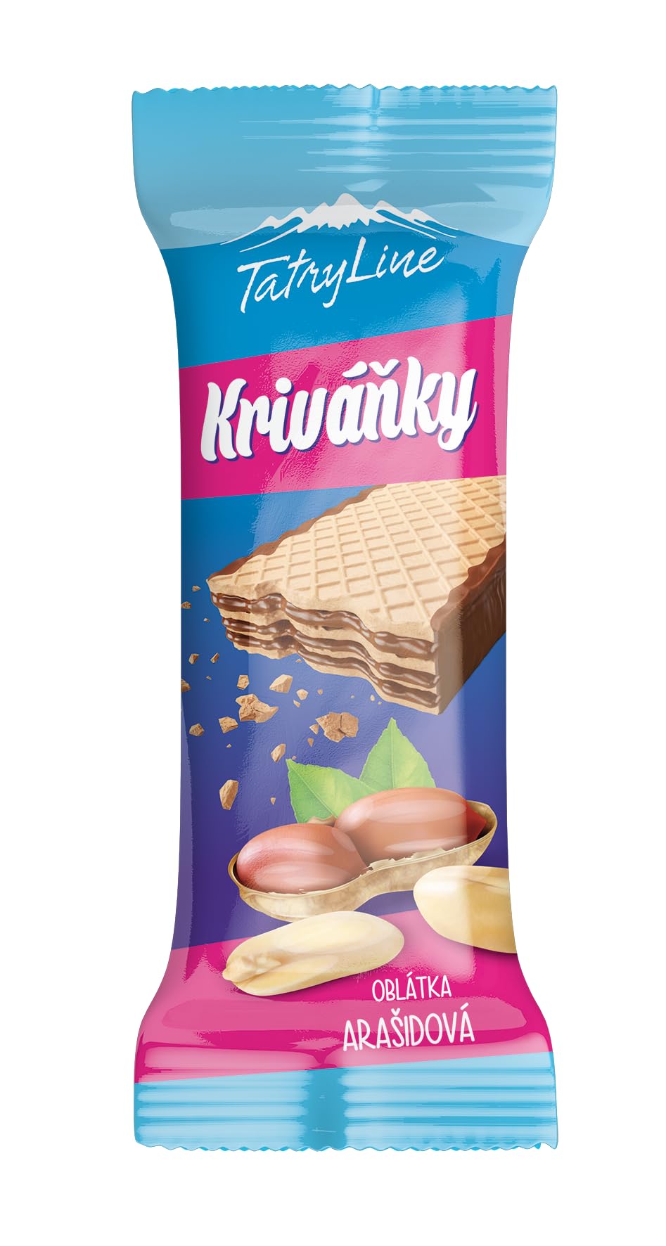 KRIVANKY - Czech & Slovak Peanut Butter Wafer Cookies, Slovak & Czech Candy, European Snacks, 36-pack