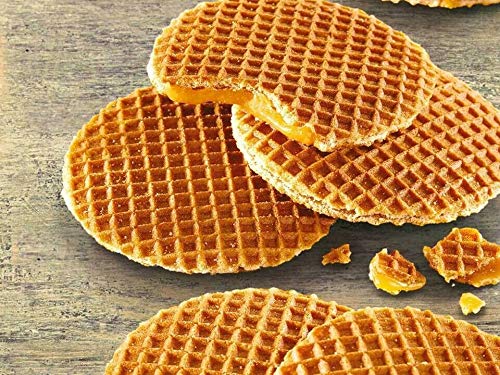 SPECIALLY SELECTED CARAMEL STROOPWAFELS Imported from the Netherlands
