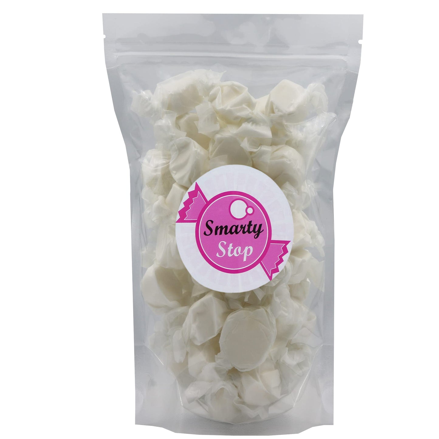 Gourmet Soft And Chewy Salt Water Taffy Candies - Individually Wrapped - Bulk Bags (Marshmallow, 2 Pound (Pack Of 1))