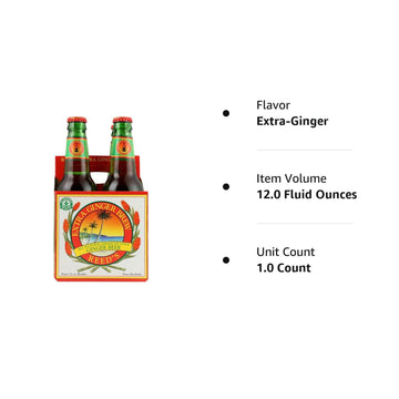 Reeds Extra Ginger Brew - 12 Ounce (Pack of 24) - Yellow - Model 008274444445