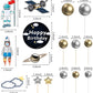 22Pcs Space Cake Topper,Space Cupcake Toppers Astronaut Figurine Birthday Outer Space Themed Party Decorations Supplies Planet R