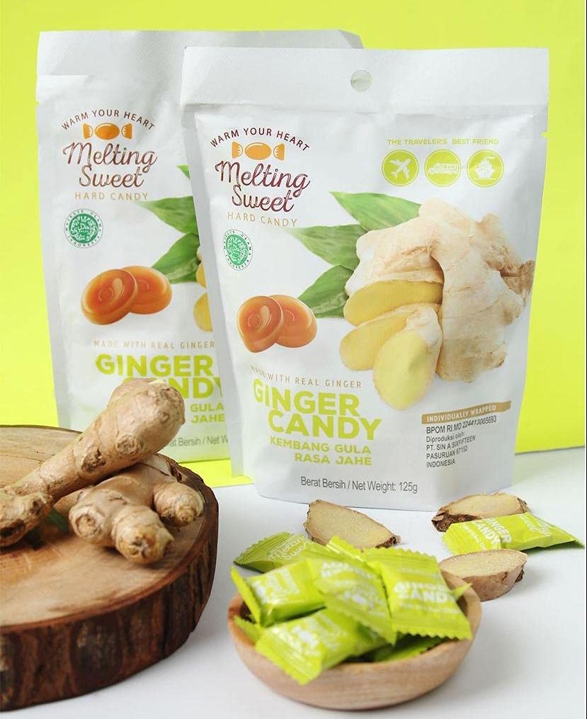 Melting Sweet Premium Individually Wrapped Hard Candy (Ginger, 4.4Oz, Pack Of 1)