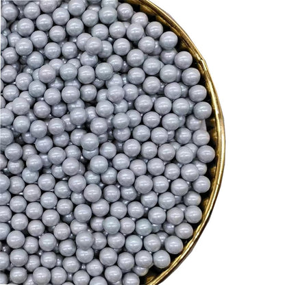 Grey Sprinkles Edible Pearls,Cake Sprinkles 130g 4.6OZ,Cookie Sprinkles,Sugar Pearl, Edible Candy Pearls for Cake Cupcake Decora