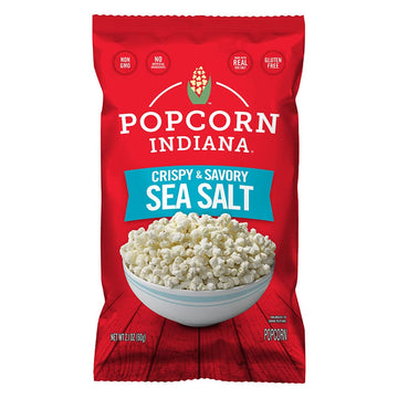 Popcorn Indiana Sea Salt Popcorn - Family Count - 4.75 Oz (Pack of 12)