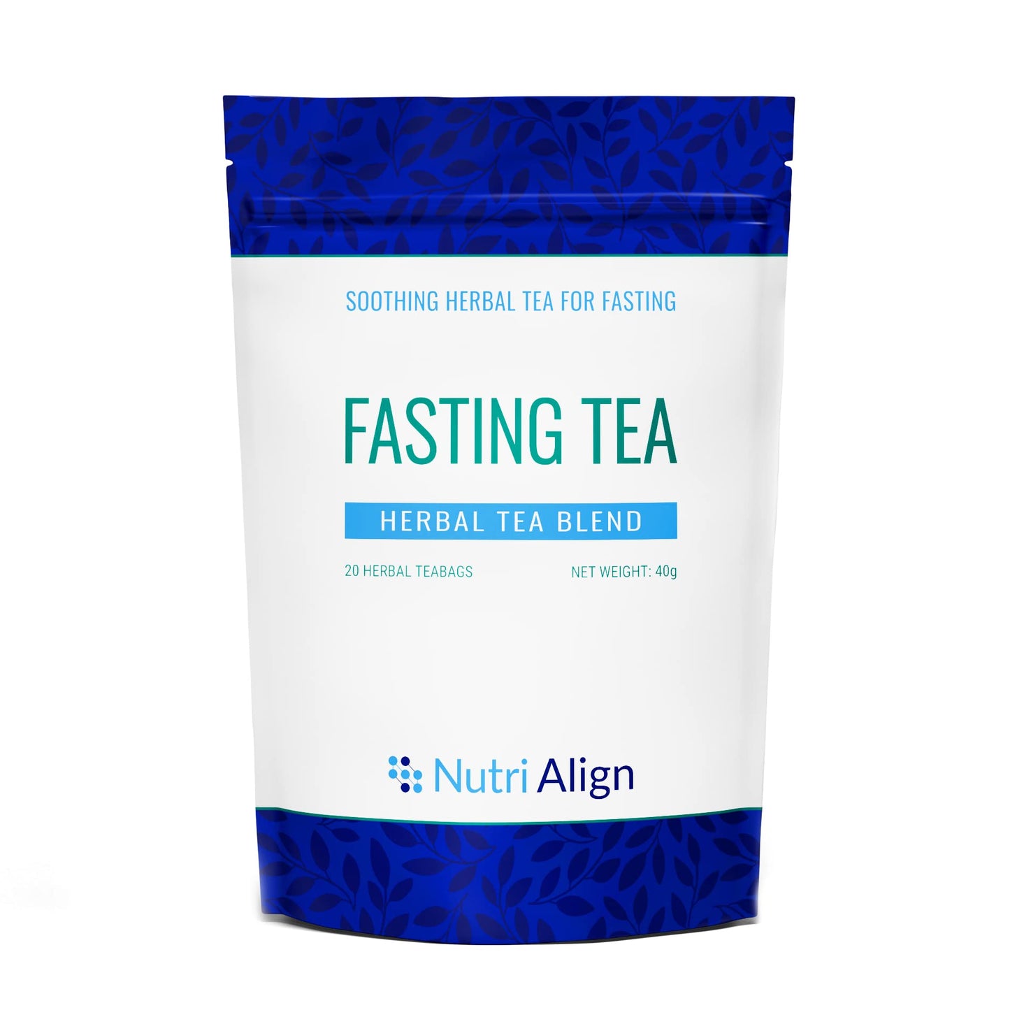 Nutri-Align Fasting Tea - Caffeine Free Herbal Tea Bags, 20 Count, with Chamomile, Dandelion Root, Rosehips, Cinnamon Bark, and More