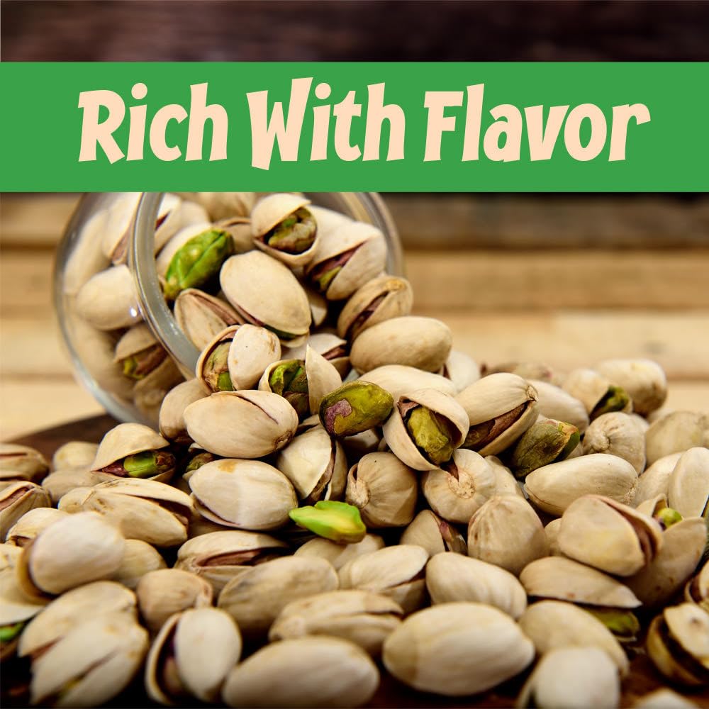 Sincerely Nuts Large Pistachios Roasted & Unsalted in Shell - 2 Lbs. Bag | Healthy Snack Food | Great for Cooking | Source of Fi