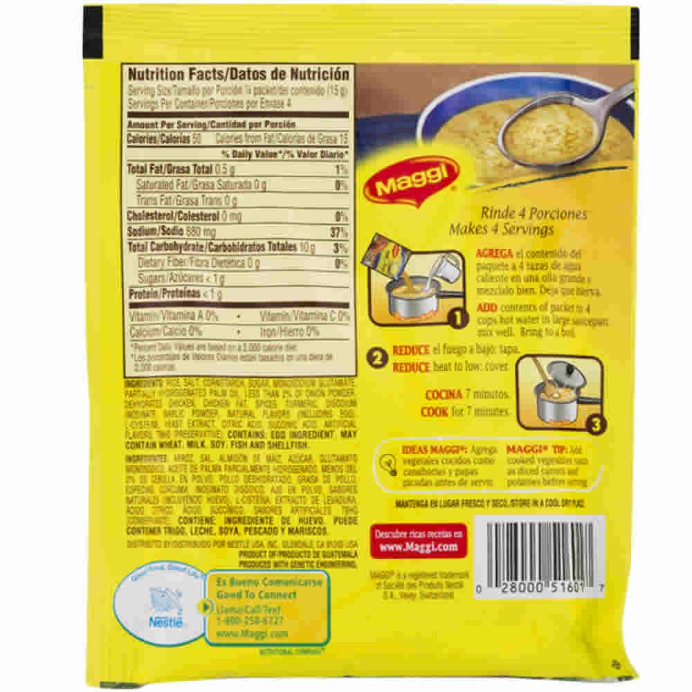 Maggi Chicken Flavored Rice Soup Mix, 2.11 Ounce -- 12 Per Case.