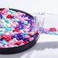 Valentine'S Blue Heart Sprinkles,Cake Sprinkles,Cookie Sprinkles,Sugar Pearl, Edible Candy Pearls For Cake 130G 4.6Oz Cupcake De