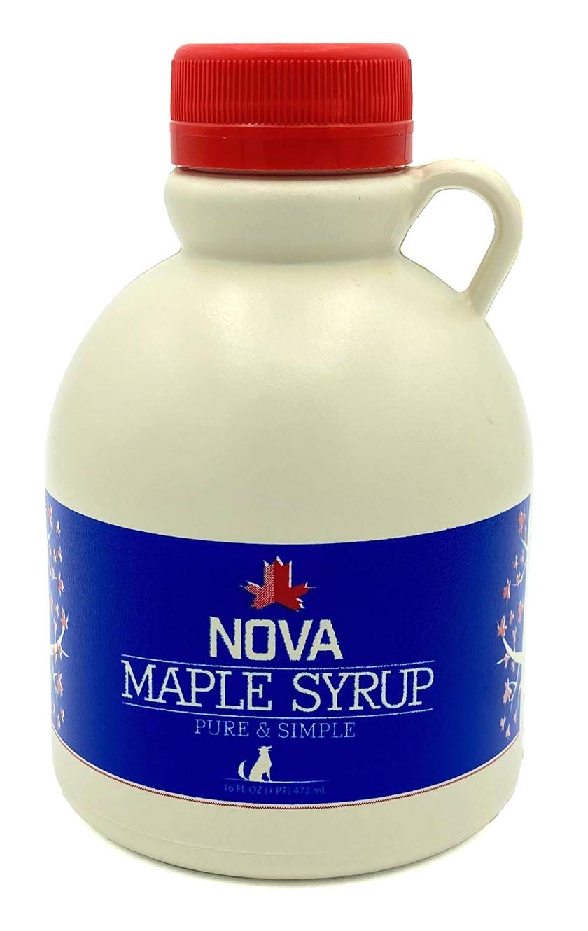 Nova Maple Syrup Pure Grade-A Dark Maple Syrup 16 Fl Oz (Pint)