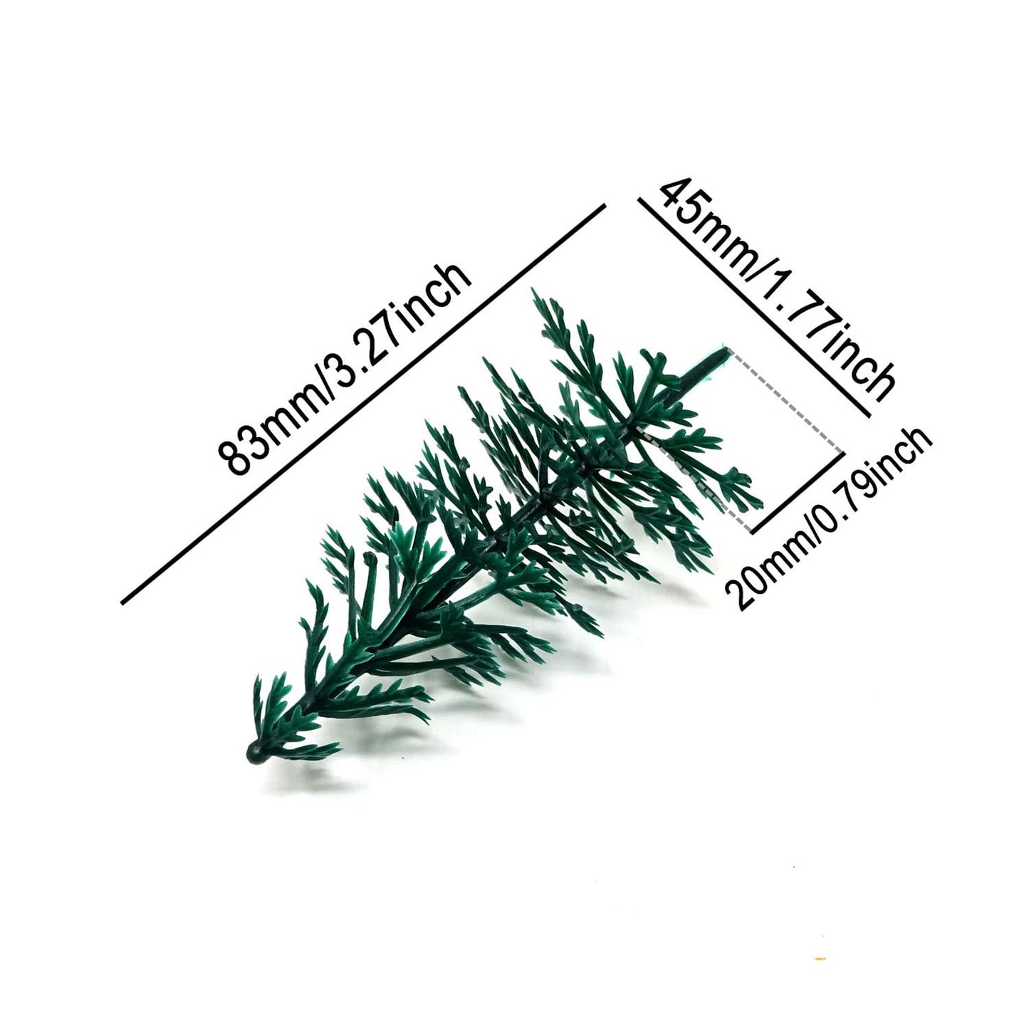 Honbay 20PCS Plastic Evergreen Tree Cupcake Toppers Tree Cake Decorations Cake Decorating Pick for Christmas Party Favor