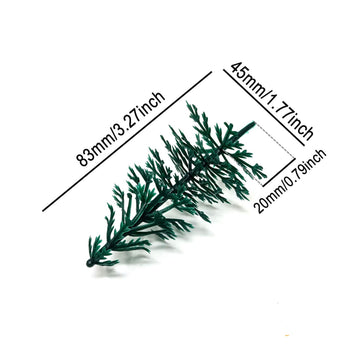 Honbay 20PCS Plastic Evergreen Tree Cupcake Toppers Tree Cake Decorations Cake Decorating Pick for Christmas Party Favor