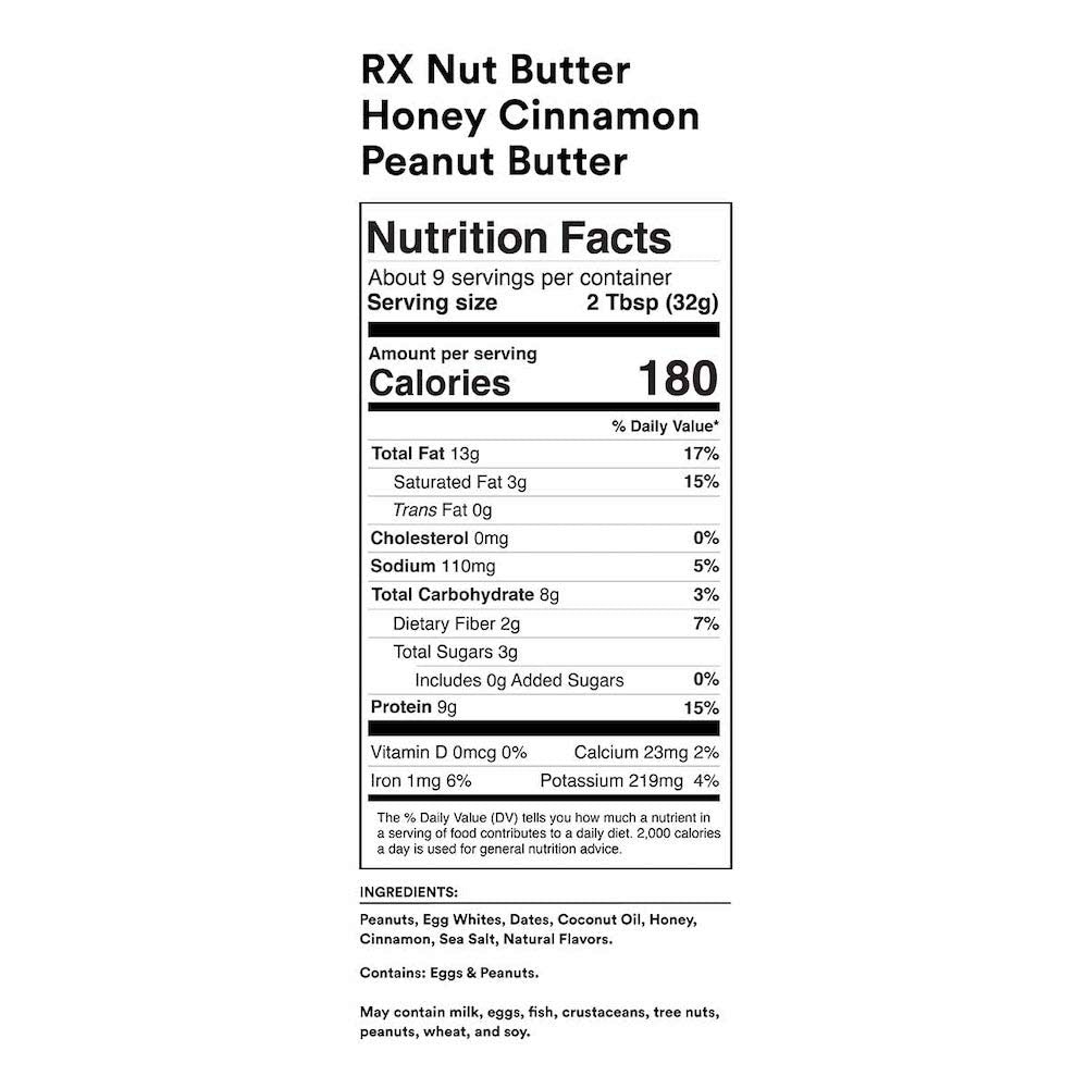 BAR Honey Cinnamon Peanut Butter, Keto Snack, Gluten Free, 10 Ounce (Pack of 1)