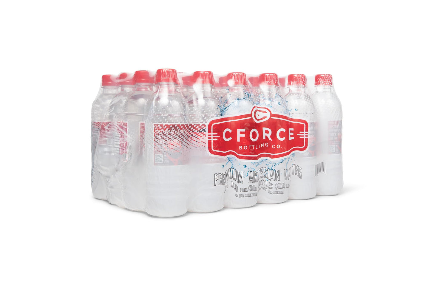 CFORCE Naturally Alkaline Water - 16.9oz (500ml) - 24 Pack
