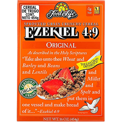 Food For Life, Ezekiel 4:9 Organic Sprouted Grain Cereal, Original, 16 oz