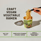 Mikes Mighty Vegetarian Vegetable Ramen Cup (Pack of 6) - 8g Protein Instant Ramen Noodles - Organic Steamed, Non-GMO, Palm Oil-