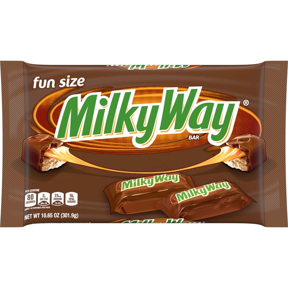 MILKY WAY Milk Chocolate Candy Bars  Fun Size Candy Chocolate  10.65 oz