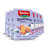 Loacker Quadratini Blueberry Yogurt Wafer Cookies - 30% Less Sugar - 7.76 oz (Pack of 6)