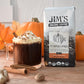 Jims Organic Coffee Pumpkin Spice Light Roast Ground Coffee 12 oz Bag Brown