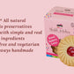 Shubh Kitchen Almond Raspberry Cookies - Gourmet Jam-Filled, Egg-Free & Vegetarian, 6 oz Pack, Handmade, Red & Light Brown