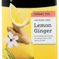 Stash Lemon Ginger Herbal Tea, Caffeine Free, 20 Bags, 1.1 oz, Plastic, 2-Pack