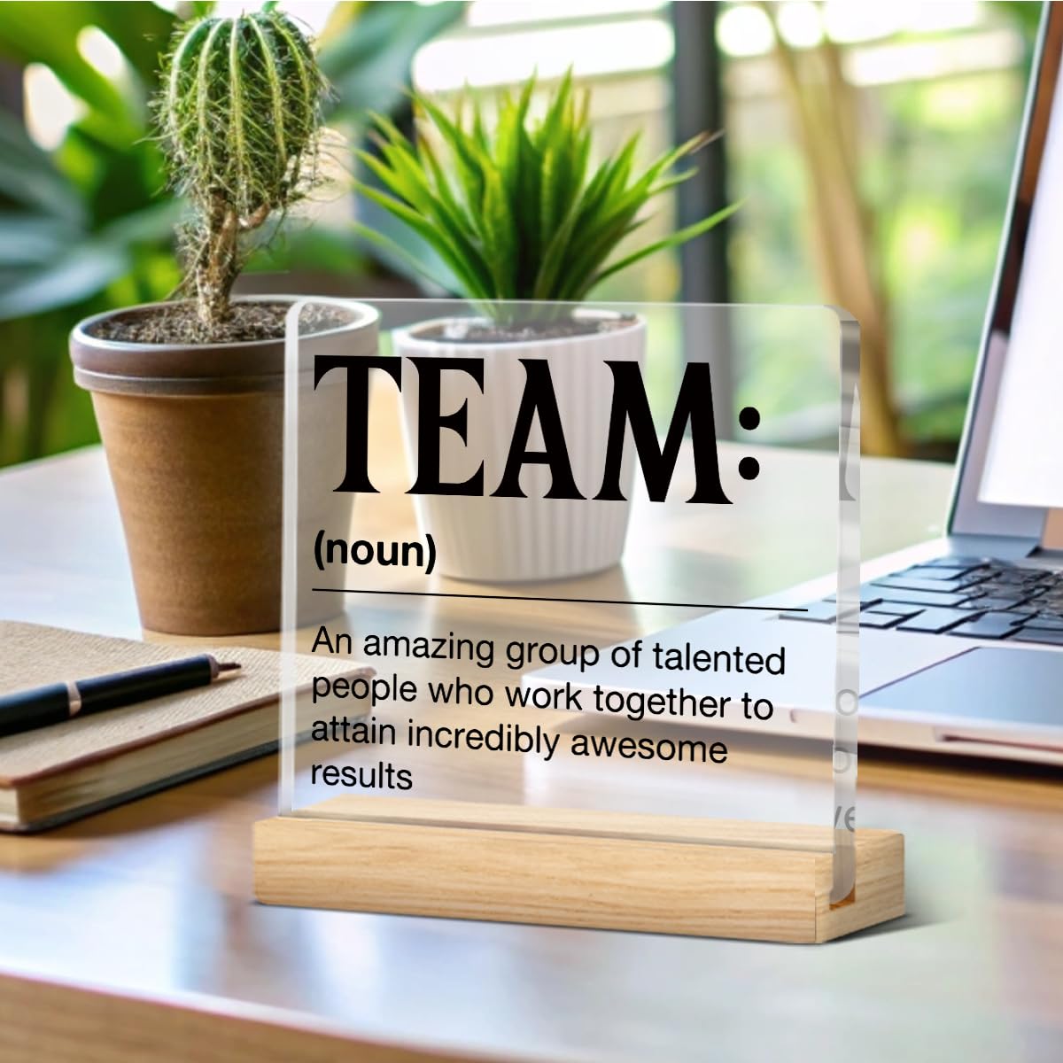 Inspirational Team Gifts Desk Decor, Best Team Ever Gift Teamwork Building Present Appreciation Gifts For Coworkers Teammate Emp
