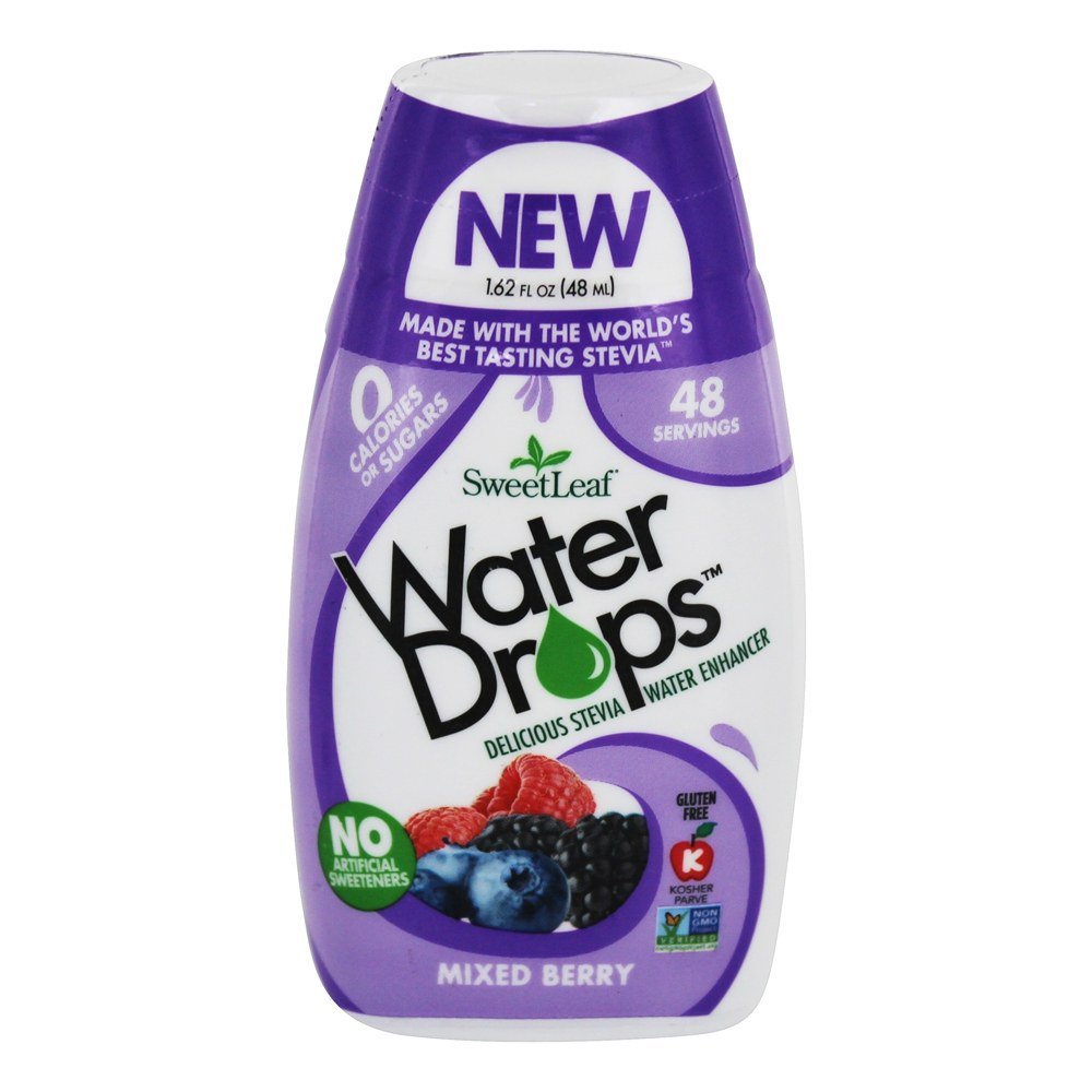 SWEET LEAF, Water Drops, Mixed Berry, Pack of 12, Size 1.62 FZ, (Low Carb Dairy Free Gluten Free GMO Free Kosher Vegan Wheat Fre