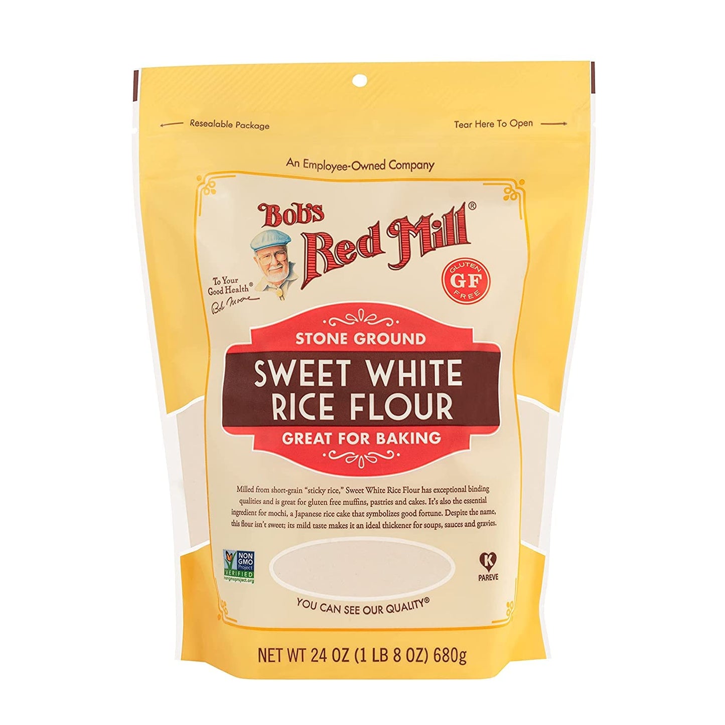 Bobs Red Mill Sweet White Rice Flour 24 Oz