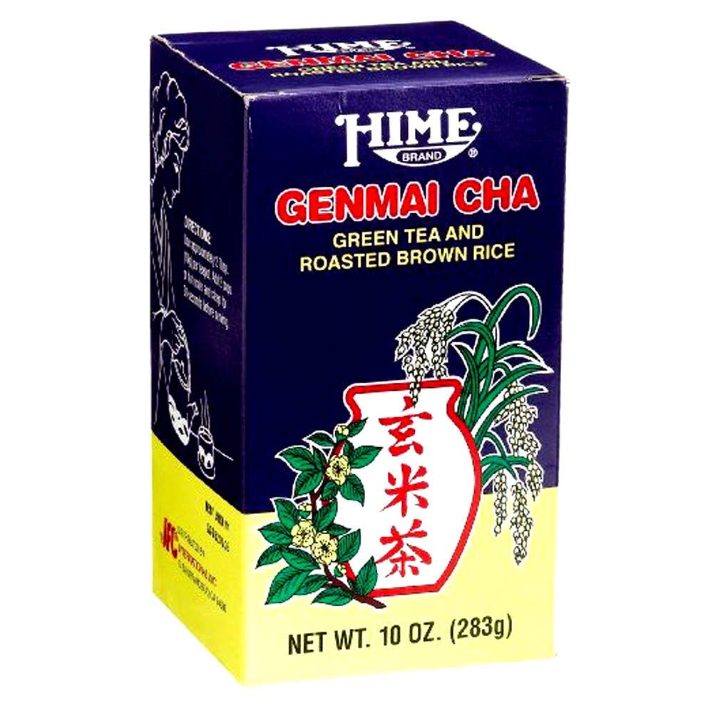 J-Basket Genmai Cha Green Tea And Roasted Brown Rice, 10-Ounce Boxes (Pack Of 4)