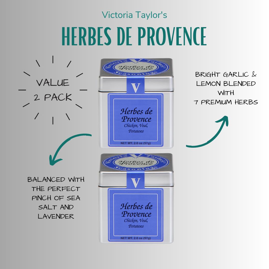 Herbes de Provence- 2.0 oz. Cube (Pack of 2)- 7 Classic, bright and bold spices blended for maximum flavor. Perfect for everyday
